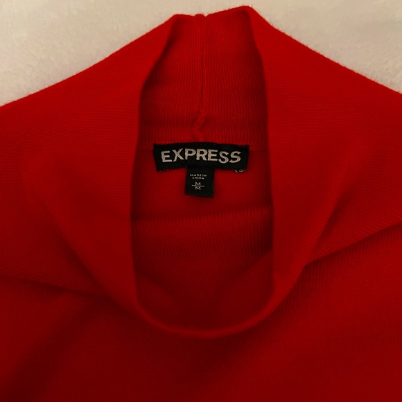 Express Candy Red Sweater Dress - Picture 3 of 3